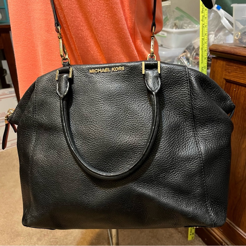 Michael Kors vintage black leather crossbody